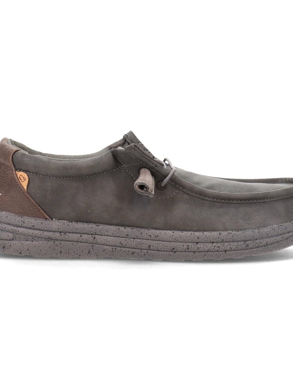 NWOB Lamo Men's Paul Canvas Deck Shoe Waxed Charcoal Size 7